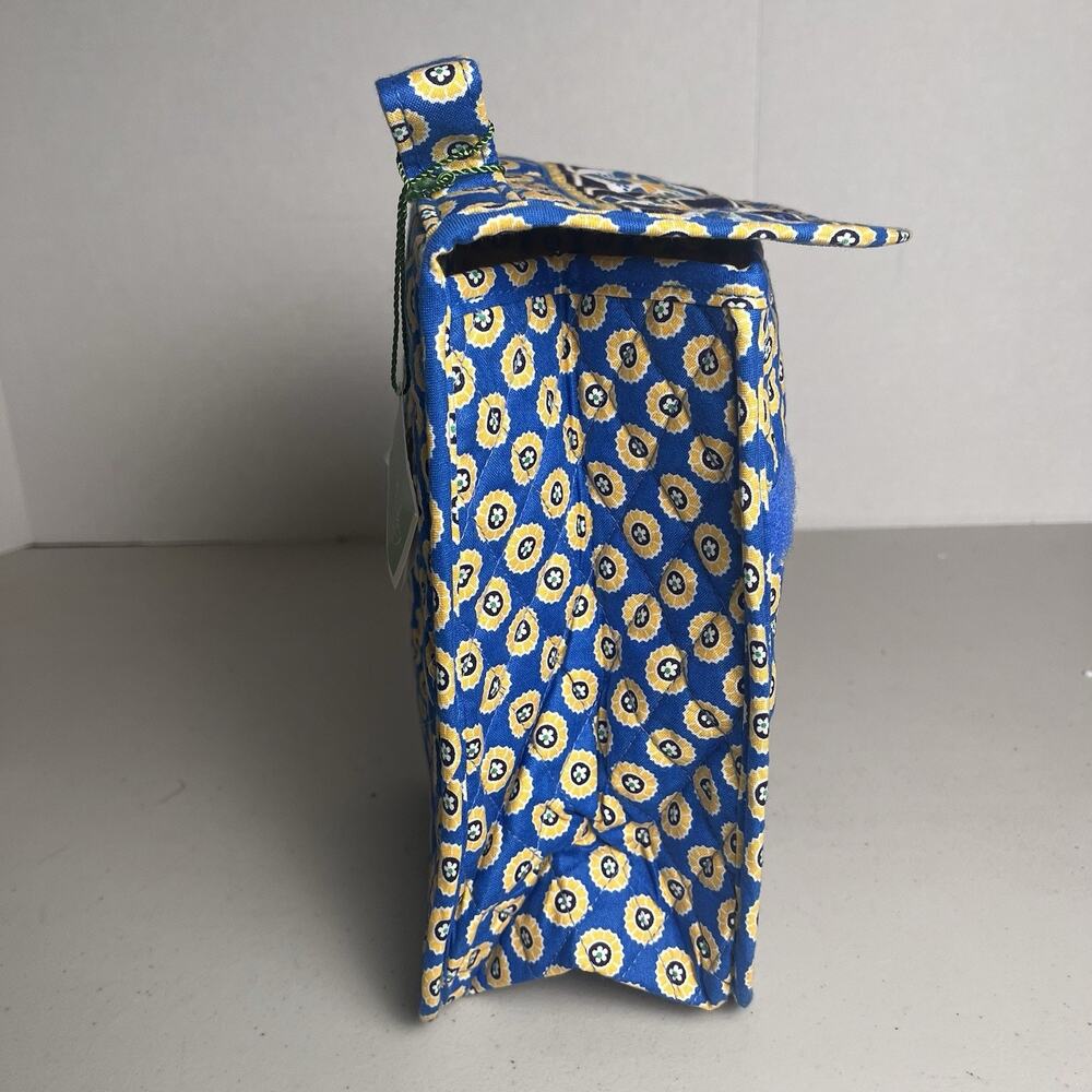 Vera Bradley Out To Lunch Riviera Blue Hook Loop Closure Plastic Lined Lunchbox - Picture 9 of 10